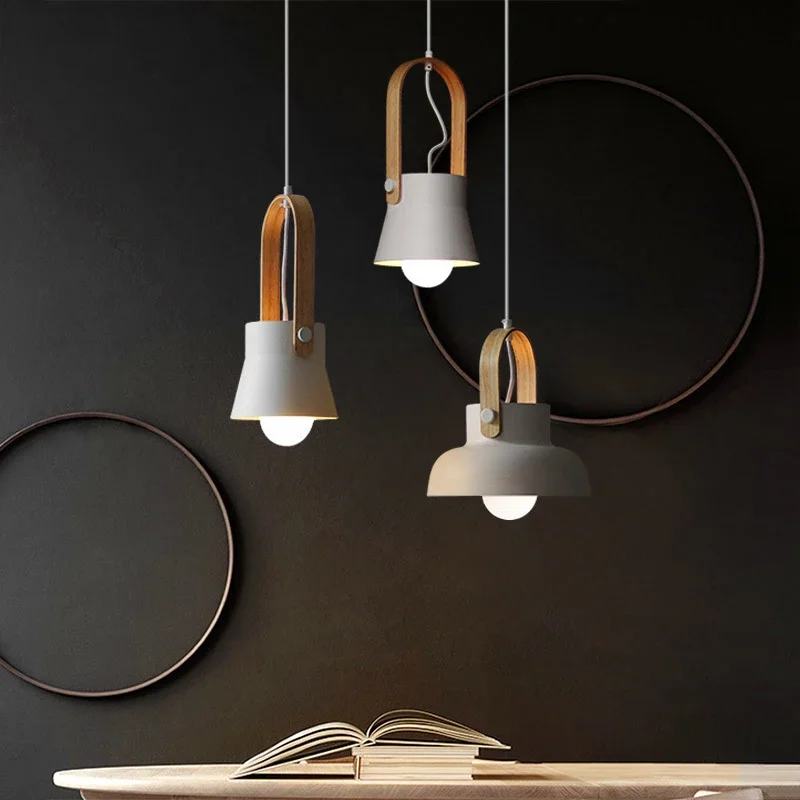 

Modern Macaron Loft Iron Pendant Lights Restaurant Room Bedroom Pendant Lamp Home Indoor Decorate Kitchen Fixtures Lighting