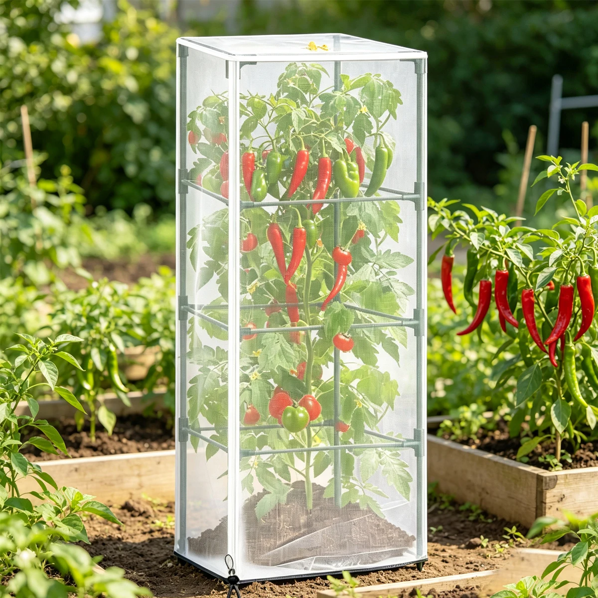 Durable Breathable Fine Mesh Plant Protection Tomato Stand Cover Insect-proof Net Gardening Vegetable Anti Anti-bird Network