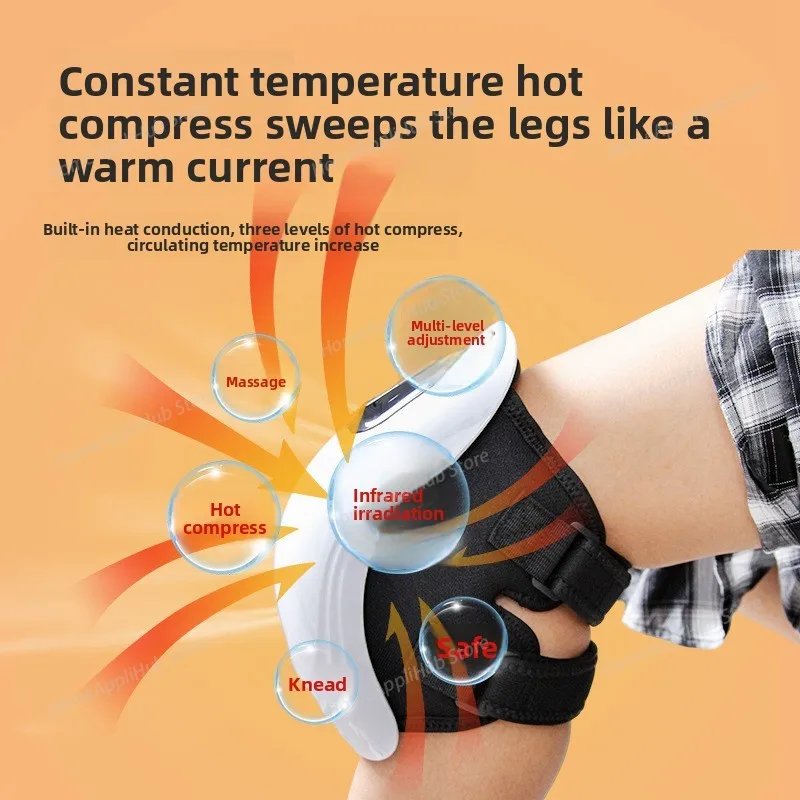 foreverlily Smart Cordless Knee Massager Vibration Air Pressure Knee Relaxing Massage Electric Elbow Shoulder Knee masajeador