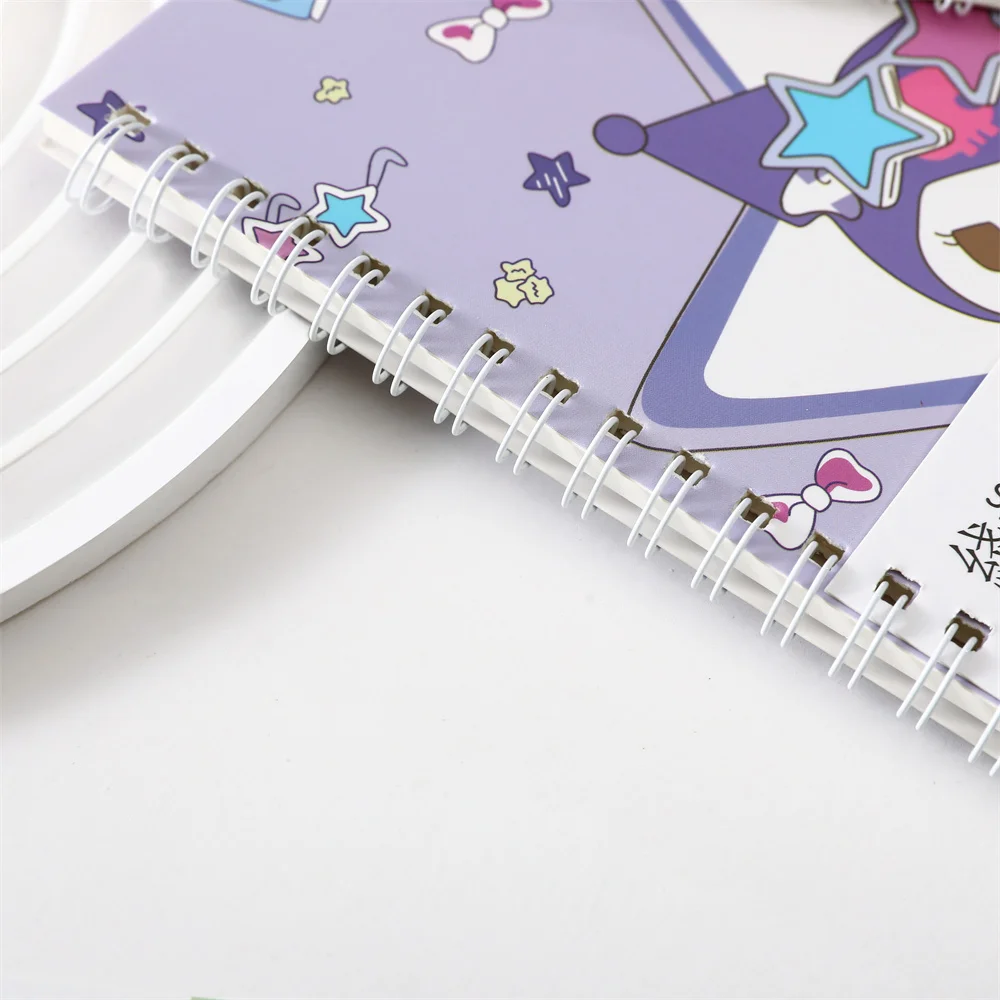 Kawaii Cartoon Hello Kitty A6 Notebooks Cute Kuromi Melody Cinnamoroll Anime Notepads Student Stationery Girl Diarybooks Gifts