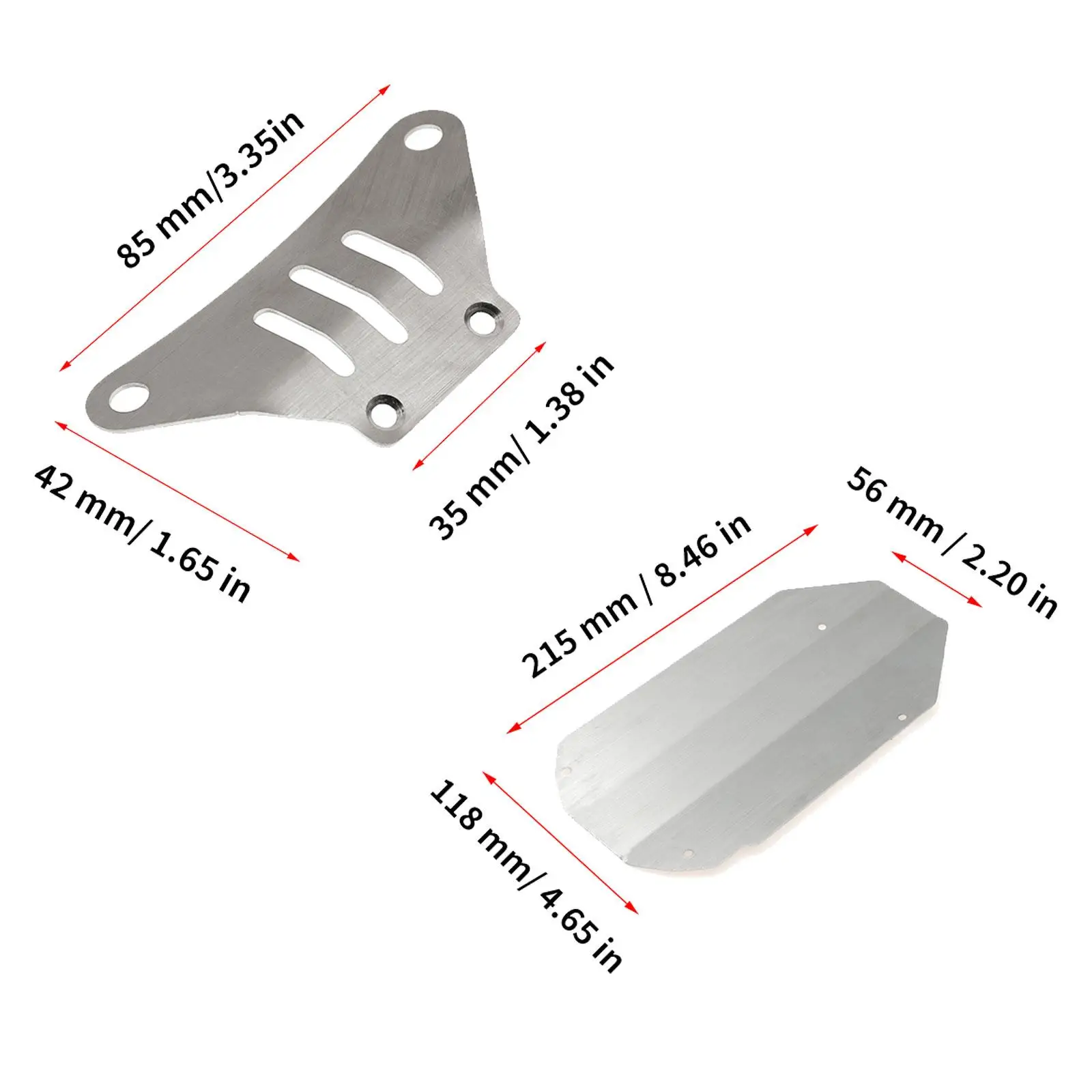 Parti di aggiornamento della piastra paramotore del telaio RC Protezione della protezione di ricambio per parti di accessori fai da te modello Hobby TT02 RC