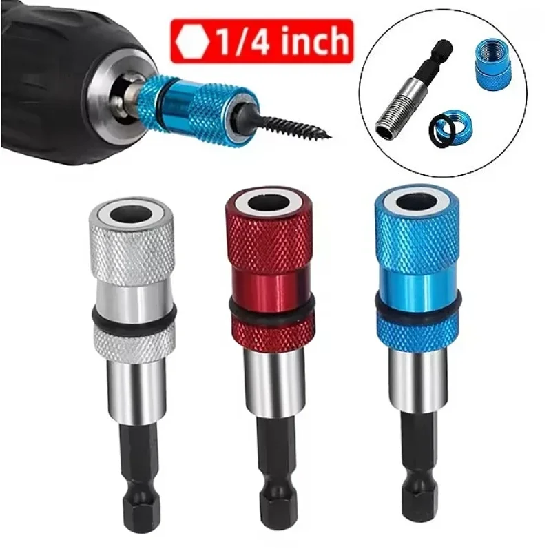 1/4 بوصة عرافة عرقوب المغناطيسي دريوال المسمار بت حامل الحفر المسمار تعديل مسامير عمق بت حامل لأداة المفكات #1