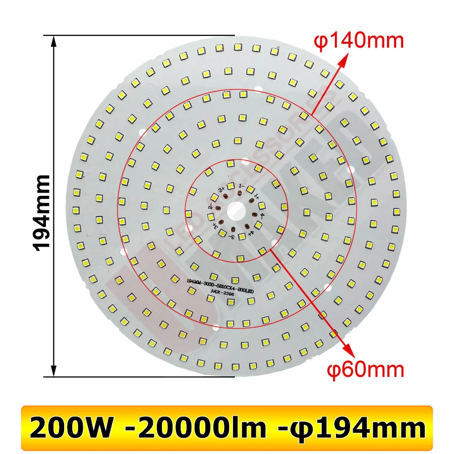 10PCS 100% Full Power LED Tower light PCB 100W 150W 200W SMD3030 led PCB board,Aluminum plate for led tower chandelier