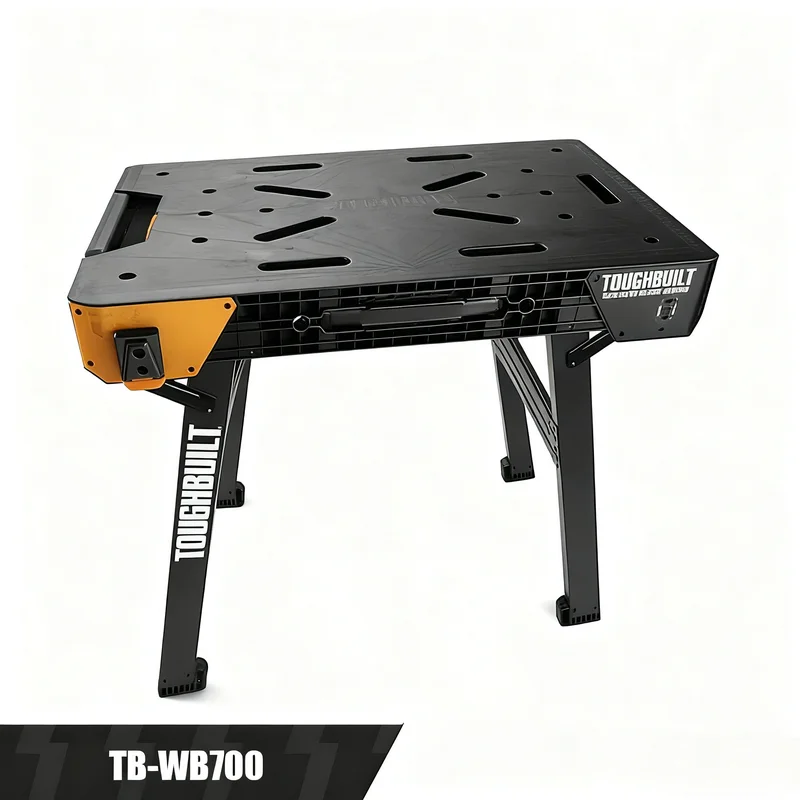 One Click Fast Folding Workbench Woodworking Multifunctional Cutting Workbench TB-WB700 Metric/imperial Scale Values