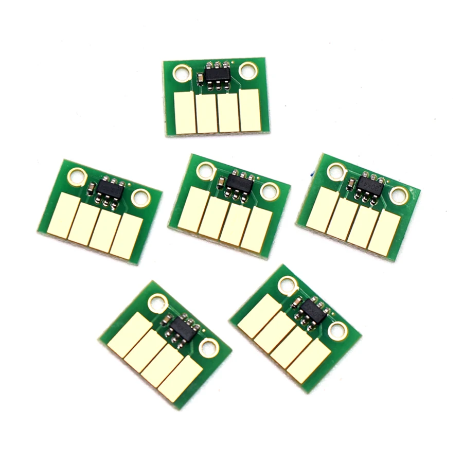 6 unidades para HP72 ARC Chip de cartucho de reinicio automático para HP 72 para HP Designjet T610 T770 T790 T795 T1100 T1120 T1200 T1300 T2300 tracciones