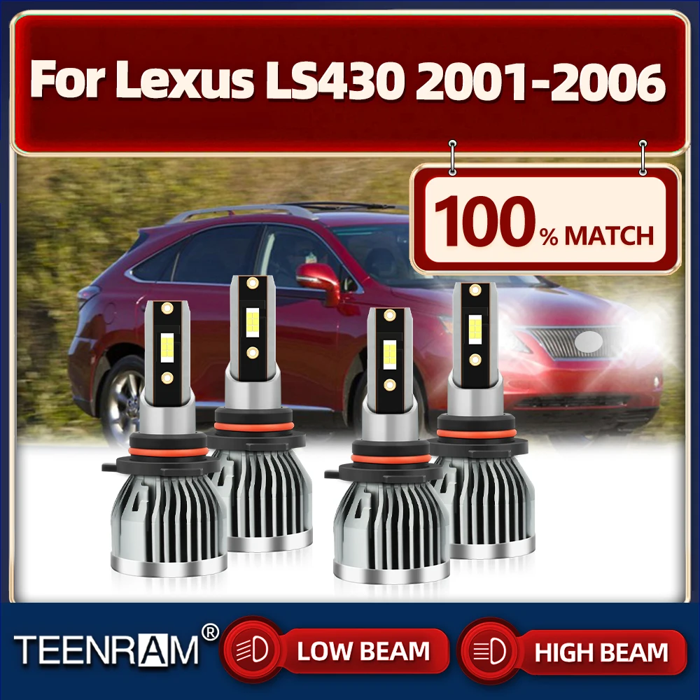 

6000K Car Headlight 40000LM 240W Canbus LED Headlamps Bulbs 12V 24V Plug And Play For Lexus LS430 2001 2002 2003 2004 2005 2006