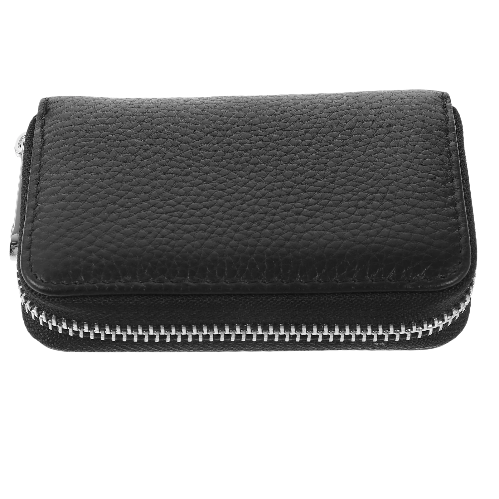 

Single Organ Card Pack Women Wallet Small Size Lightweight Portable Credit Card Holder Zipper Closure Clutch Purse Long Term