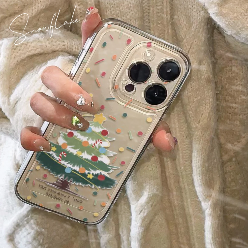 Merry Christmas Tree Clear Case For Xiaomi Mi 13 12X 12 11 10 Lite 12T 11T 10T Mi POCO X5 X4 X3 NFC F3 F4 GT F5 M3 M4 Pro Cover