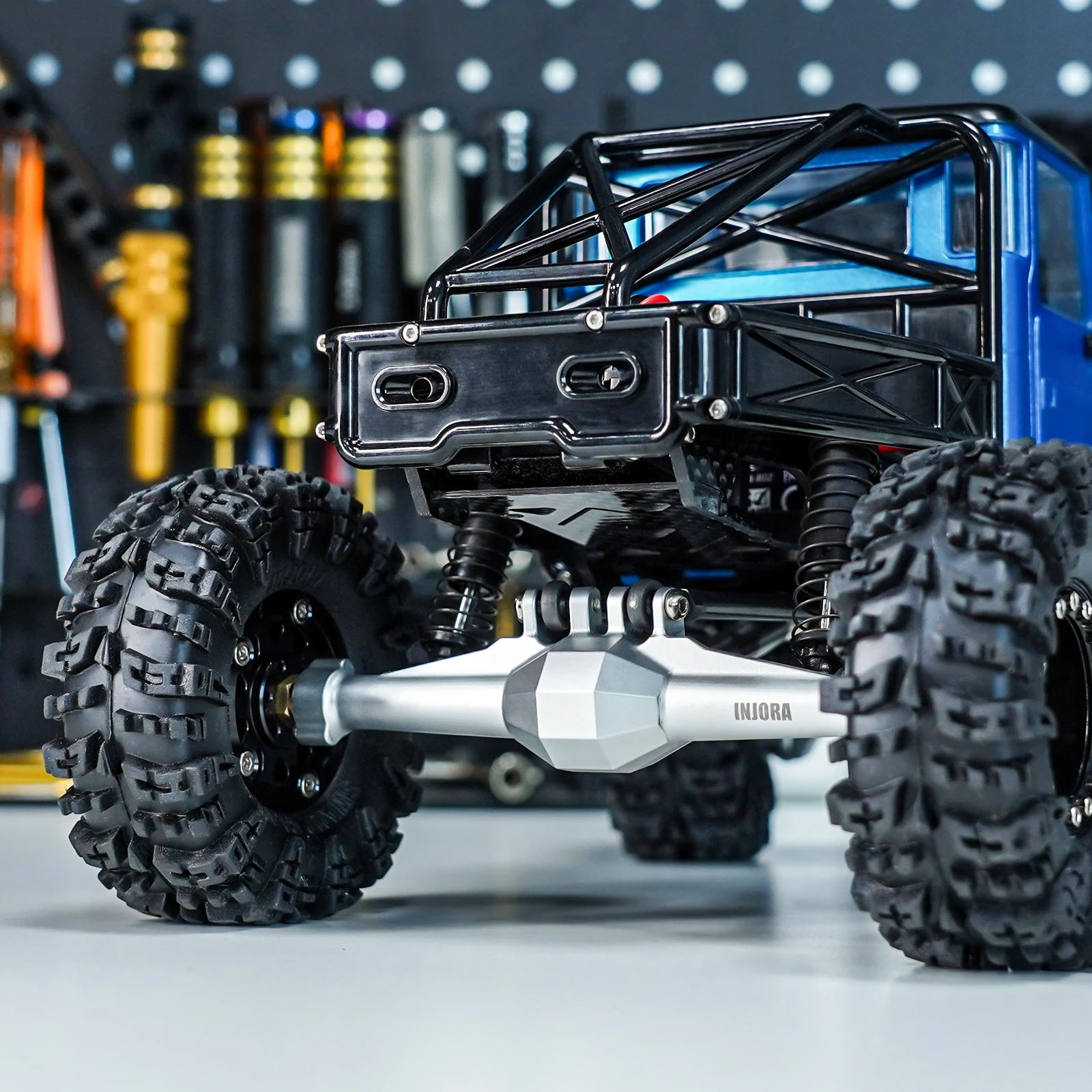 TOMY TXRオプションARM4 INJORA +4mm ダイヤモンドアクスル、レイダウンサーボマウント