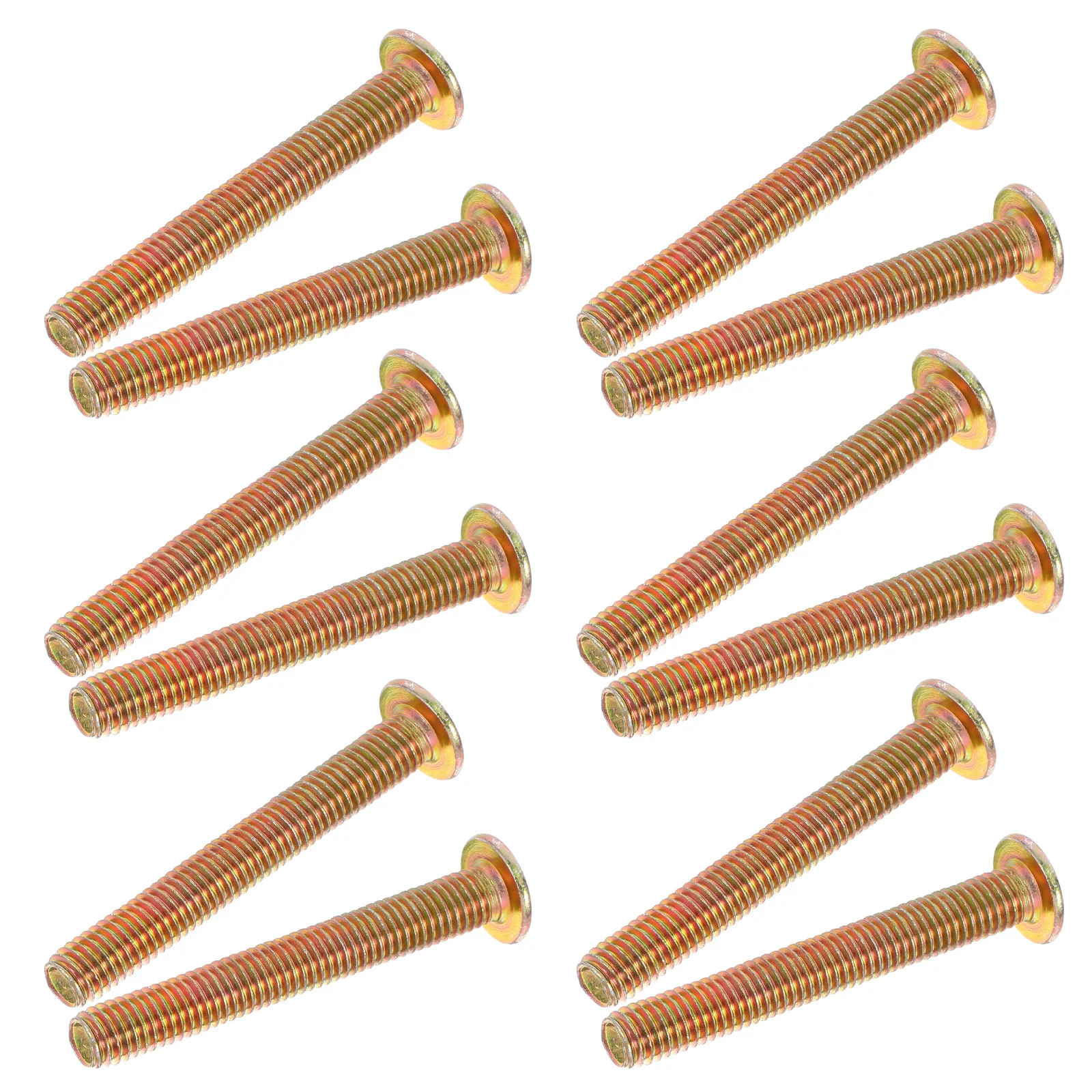 

20 шт. M8x60 мм мебельные винты с плоской головкой, фурнитура для каркаса кровати, болты для ножки дивана, стула, мебельные разъемы, фурнитура для каркаса кровати