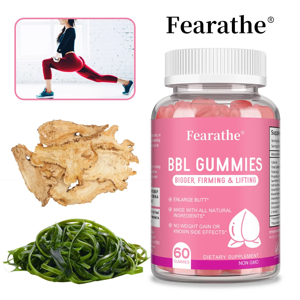BBL Gummies - Big Butt, Manage Body Shape, Improve Appearance, Increase Confidence, Sculpt Your Butt and Hips - 60 Capsules