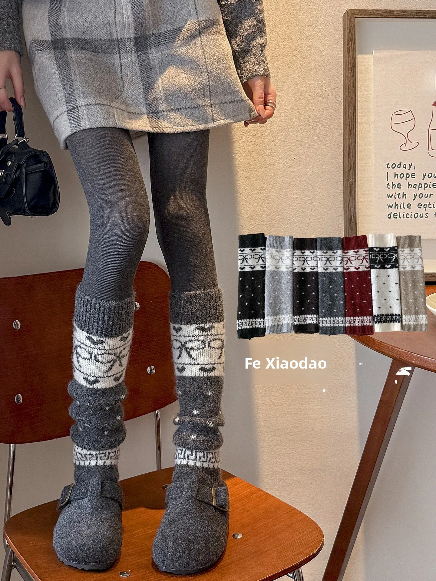 

Thiened Women's Autumn Winter Warm Knot Leggings Sos High Tube ape Beautifng a Four Seasons Universal