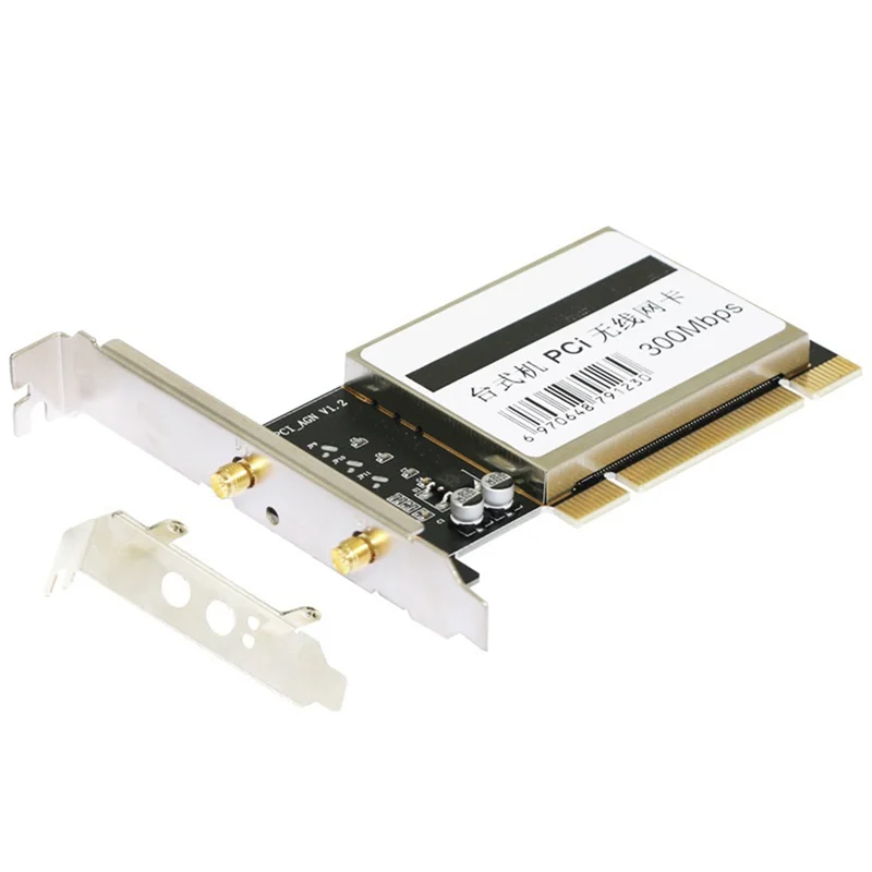 Exquisite-PCI Wireless Network Card 300Mbps Network Card Desktop PC 2.4Ghz Network Card For Winxp/7/8/10/11/MAC/Linux