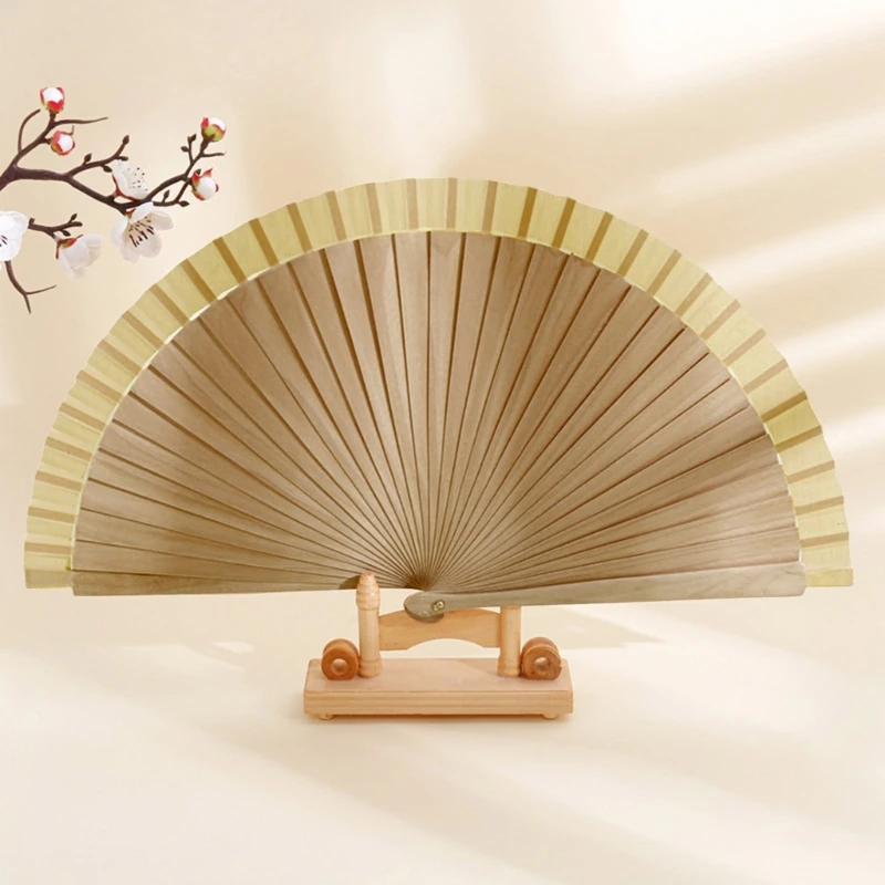 Spanish Plain Solid Color Folding Fan for Dance Perfornamnces Party Gift Dropshipping