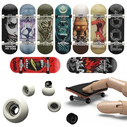 Bordo de madeira dedo skate divertido fingerboard brinquedo liga rolamento roda profissional dedo bordo aliviar o brinquedo pressão