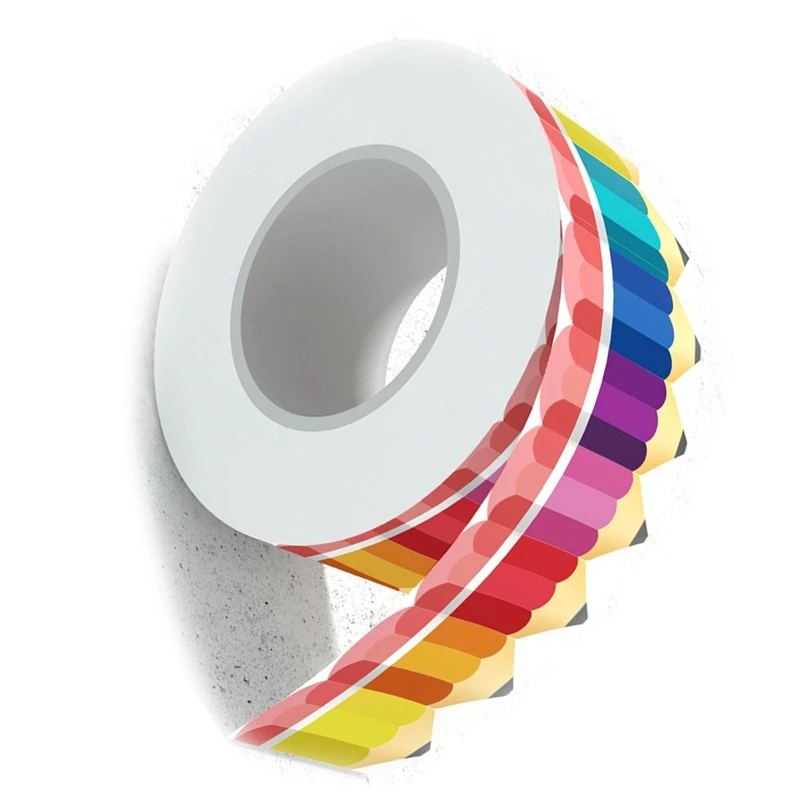 Bulletin Borders Stickers,Pencils Border Trim, 65.6Ft Back-To-School Decoration Borders for Black Board Trim Decoration