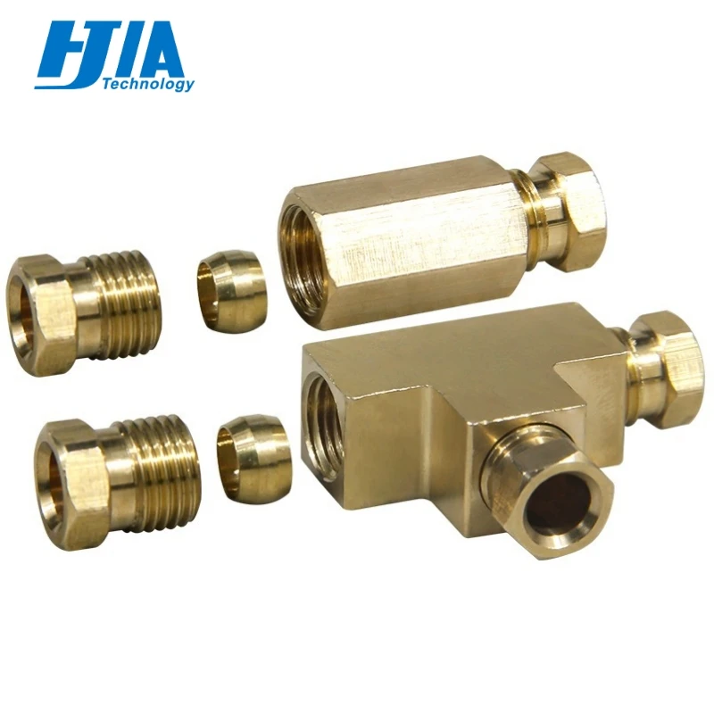 

4mm 6mm 8mm OD Two Three Way Compression Ferrule Tube Pipe Fitting Connector Adapter For Oil Lubrication System