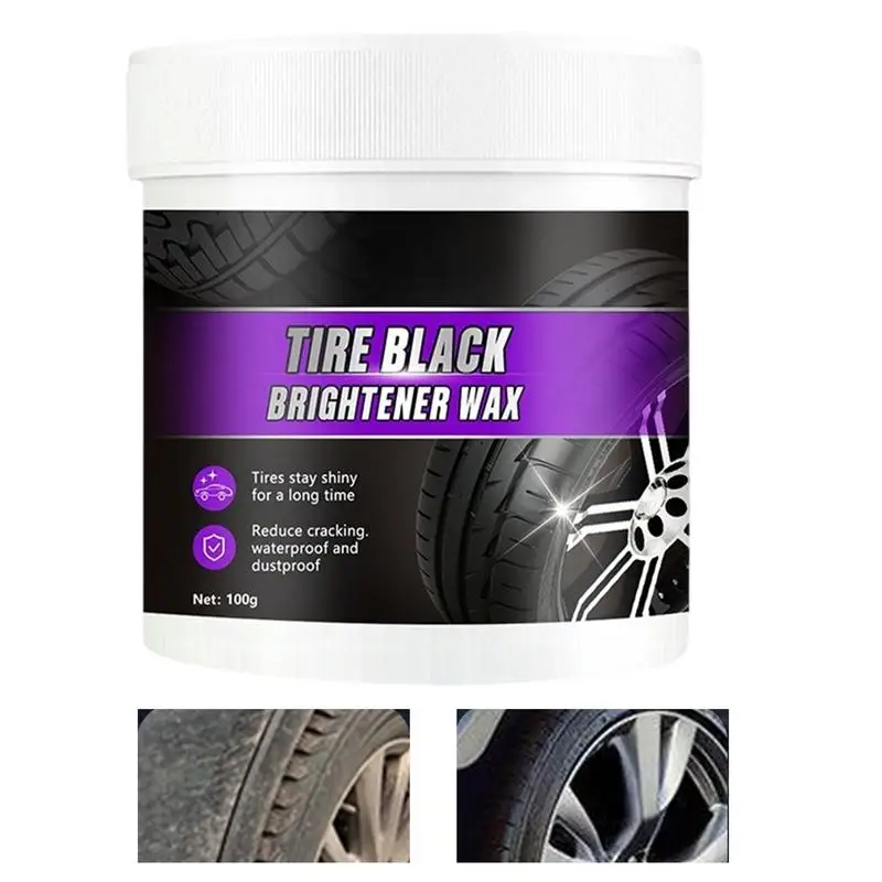 Car Tire Retreading Cleaning Cream Tire Care Wax Long-lasting Car Cleaning Tools Tire Cleaner Cream Deep Cleaning For Most Cars