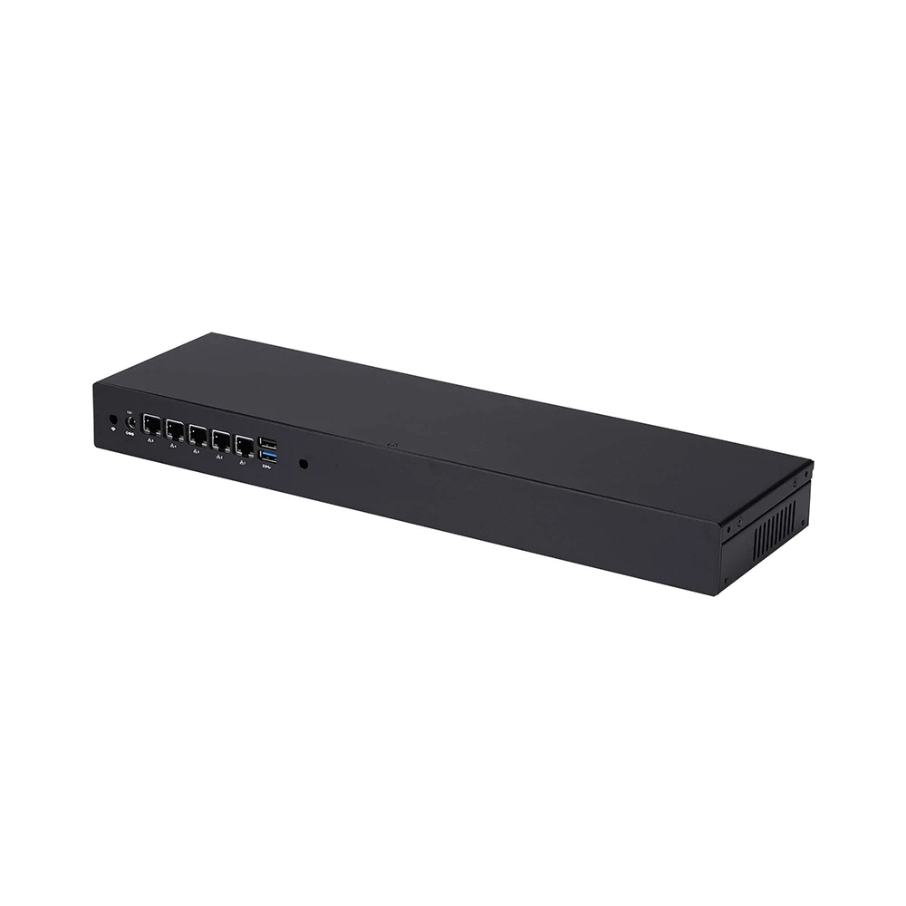Qotom Mini PC Q10821G5-1U Computer Celeron J6412 Quad Core con 5x supporto LAN Gigabit da 2,5 5G