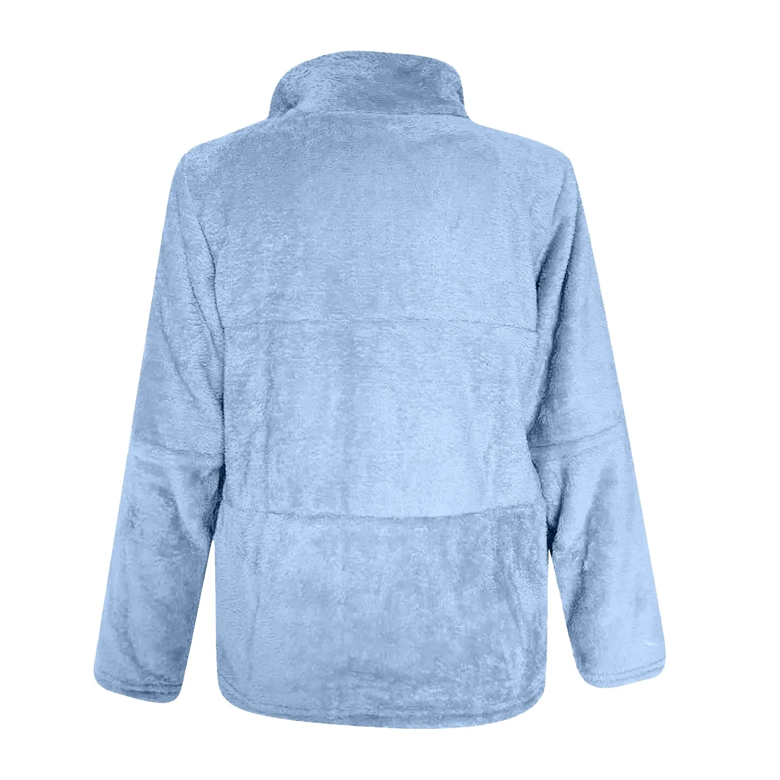 Dámský podzimní zimní krátký kabát z umělé kožešiny, kardigan na zip, plyšový teplý kabát, dámský nadměrný svrchní oděv, tlustá bunda - náhled 5