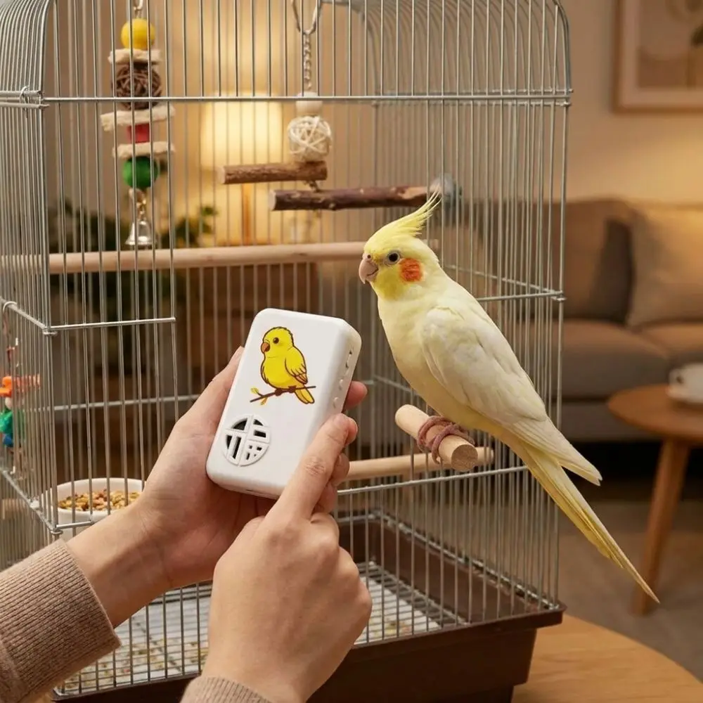 Recording Bird Talking Trainer Interactive Auto Cycle Speech Training Machine Playback Multi Segment Audio Bird Learning Machine