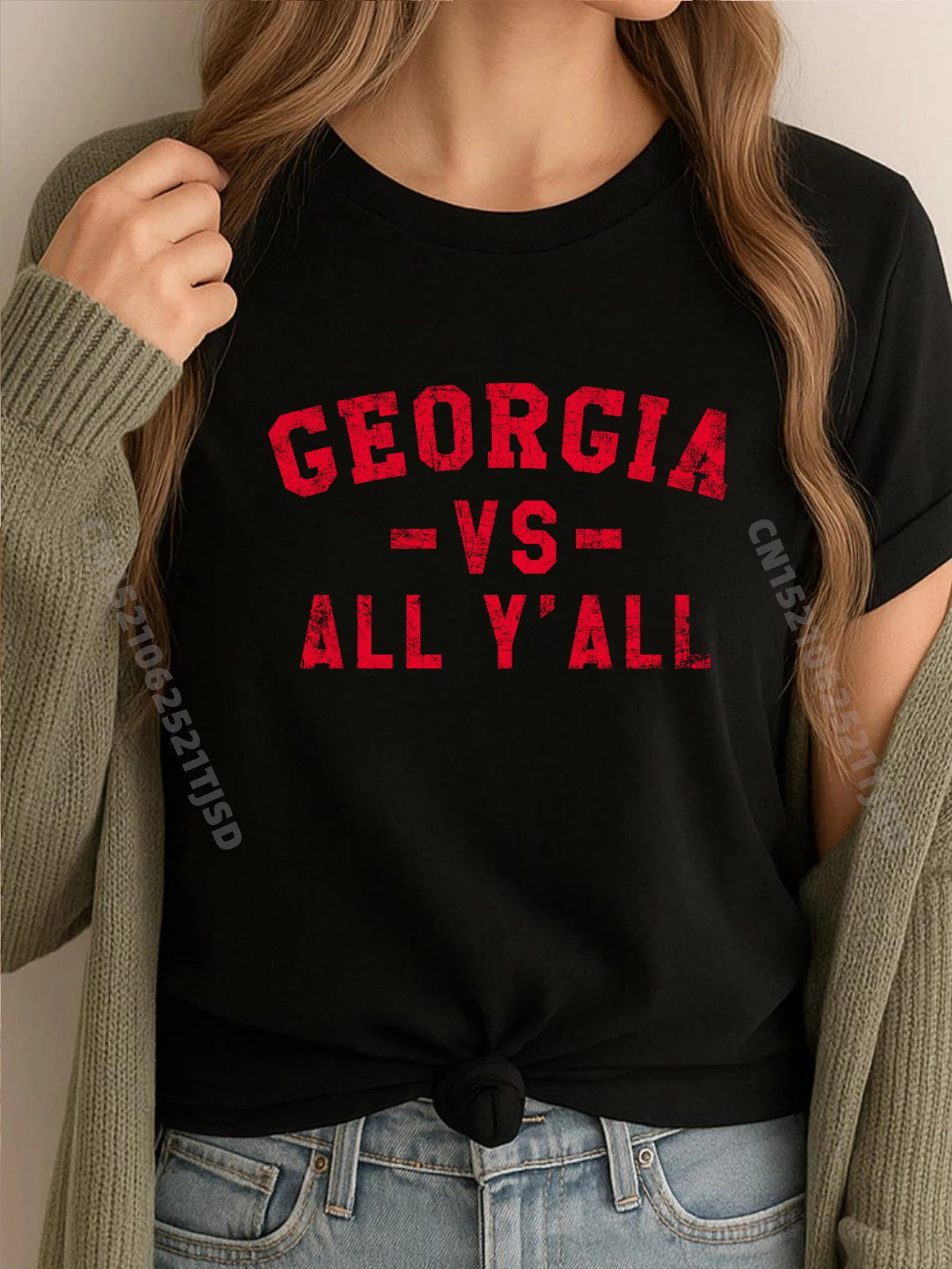 

Georgia vs All Yall for Y All Funny Georgia Woman Мужские футболки с рисунком Модная и модная мужская футболка высокого качества в стиле панк