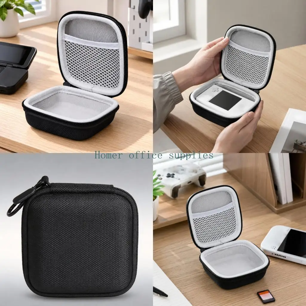 K43B Travel Carry Case for Rotate Handheld Game Device, Hard Shell Storage Pouch with Interior Accessory Pocket and Full Around