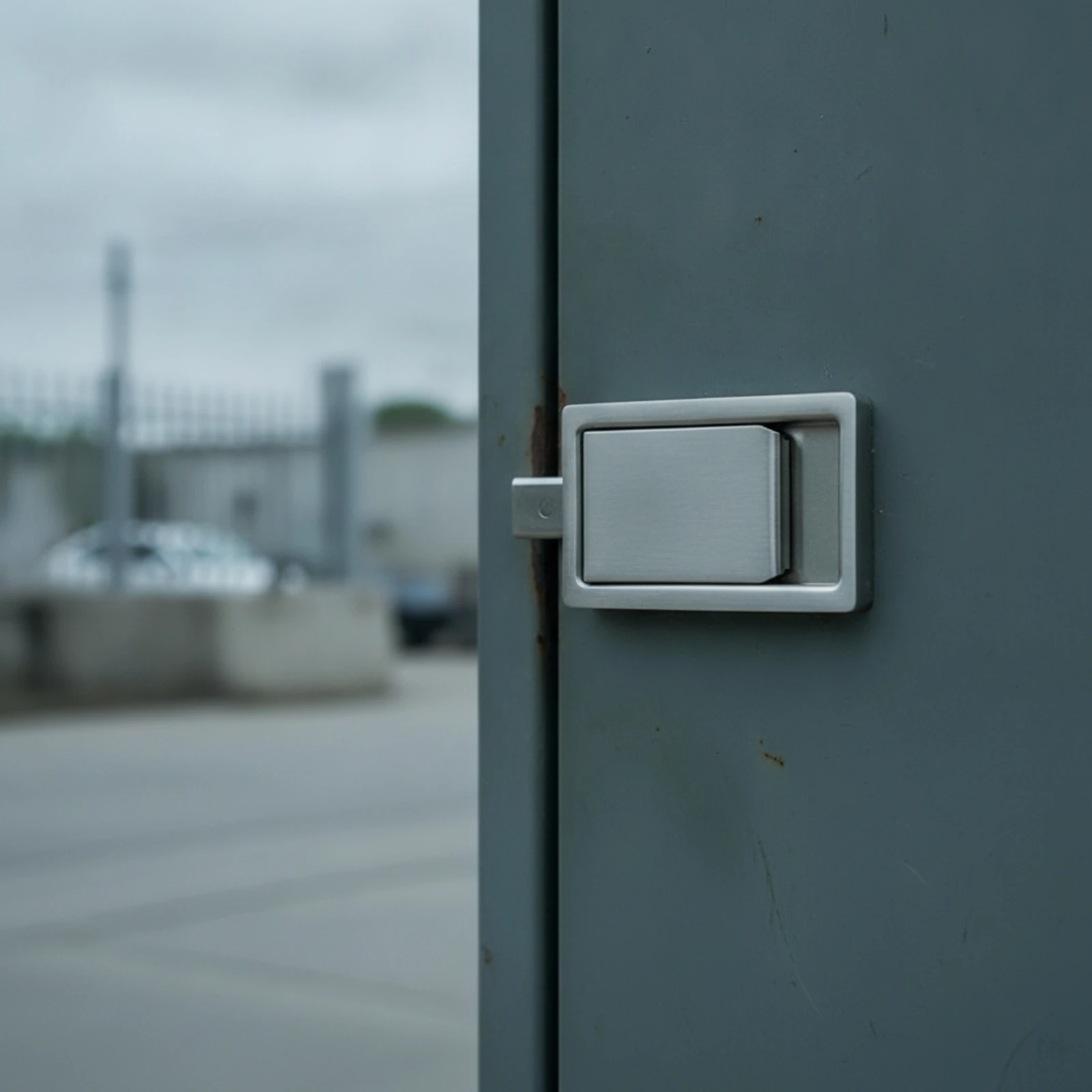 Industrial Panel Lock Stainless Steel Push-to-Open Latch Cabinet Push Latch Recessed Hardware Compact for Electricians