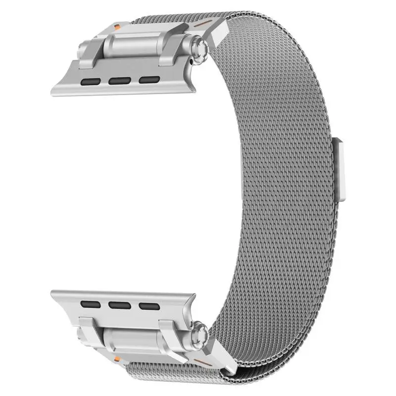 Apple Watch Ultra 2 3 49mm、Apple Watch Band Series 11 10 46mm、SE3 9 8 45MM 44MM 42MM対応 マグネット式ミラネーゼループバンド