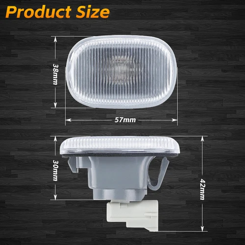 Imagen 2 del producto Luz de guardabarros lateral para coche, lámpara indicadora repetidora de señal de giro para Toyota Hilux Vigo 2005 2006 2007 2008 2009 2010 2011 2012
