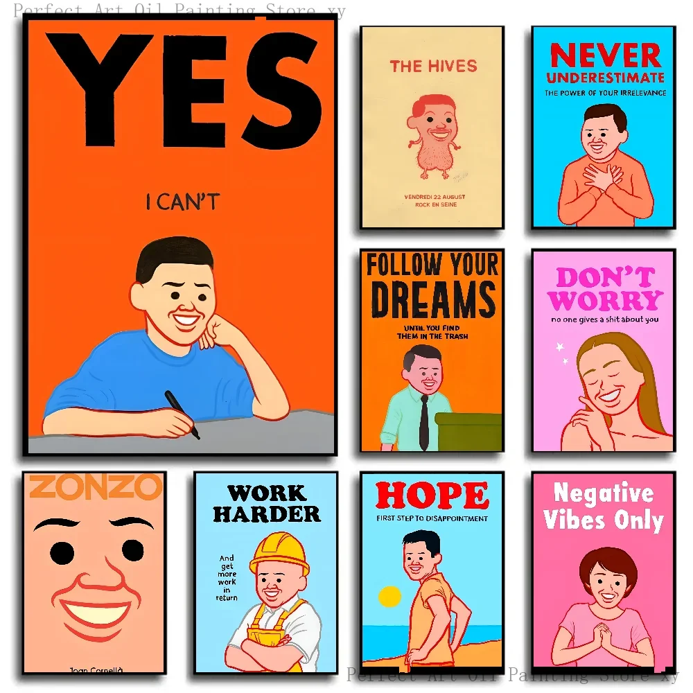 Póster abstracto divertido de Joan Cornella, papel impreso para el hogar, sala de estar, dormitorio, entrada, Bar, cafetería, decoración de pintura artística, 1 ud.