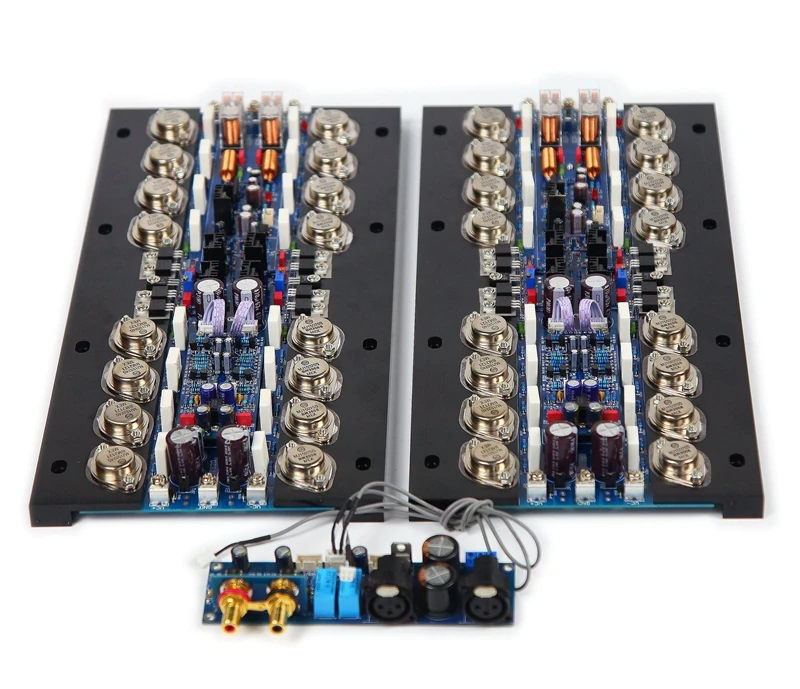 high-power class A  class AB fully balanced power amplifier board 16 Gold sealed  tubes power amplifier board ON MJ15024 MJ15025