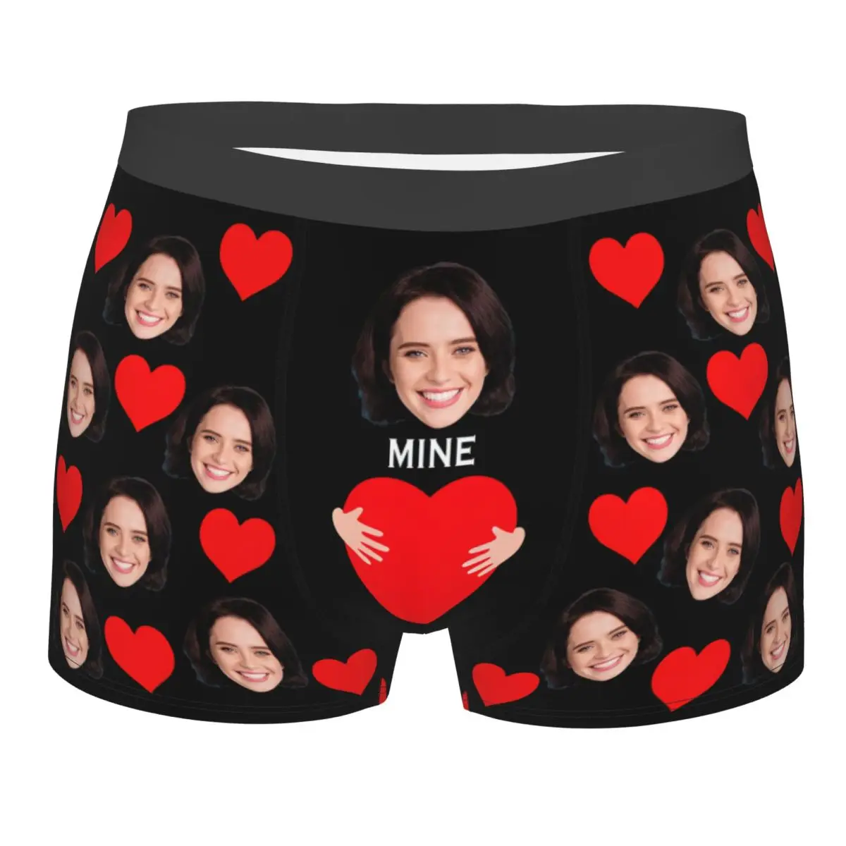 Custom Custom Your Face Photo Boxer Shorts For Men Sexy 3D Print Personalized Underwear Panties Briefs Breathable Underpants