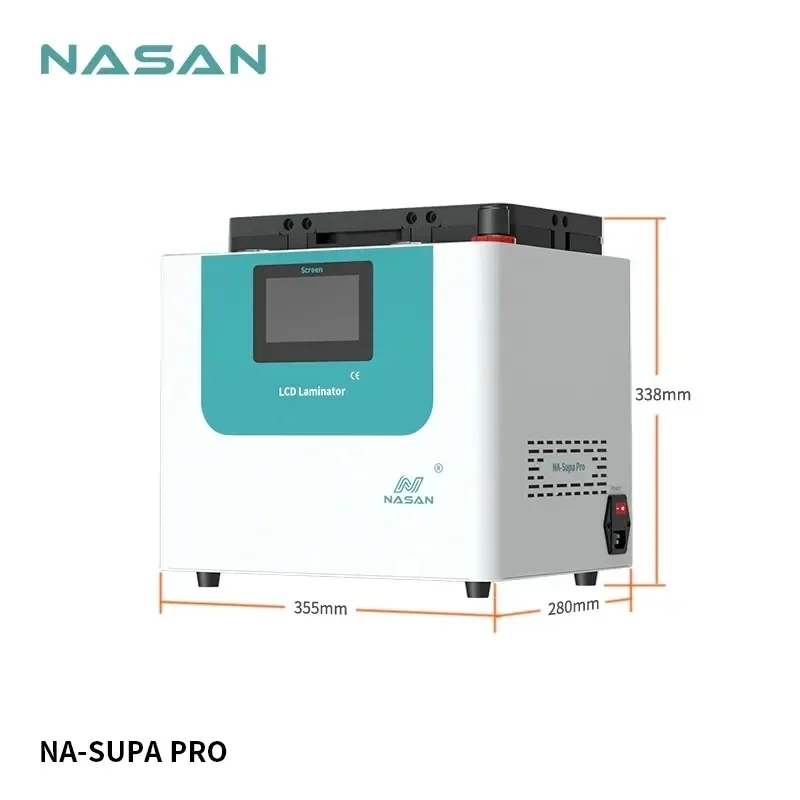 NA-SUPA PRO Vacuum Laminate And Bubble Remove Machine Built in pump Support Flat Curved Screen For 7 Inch Phone Repair Machine