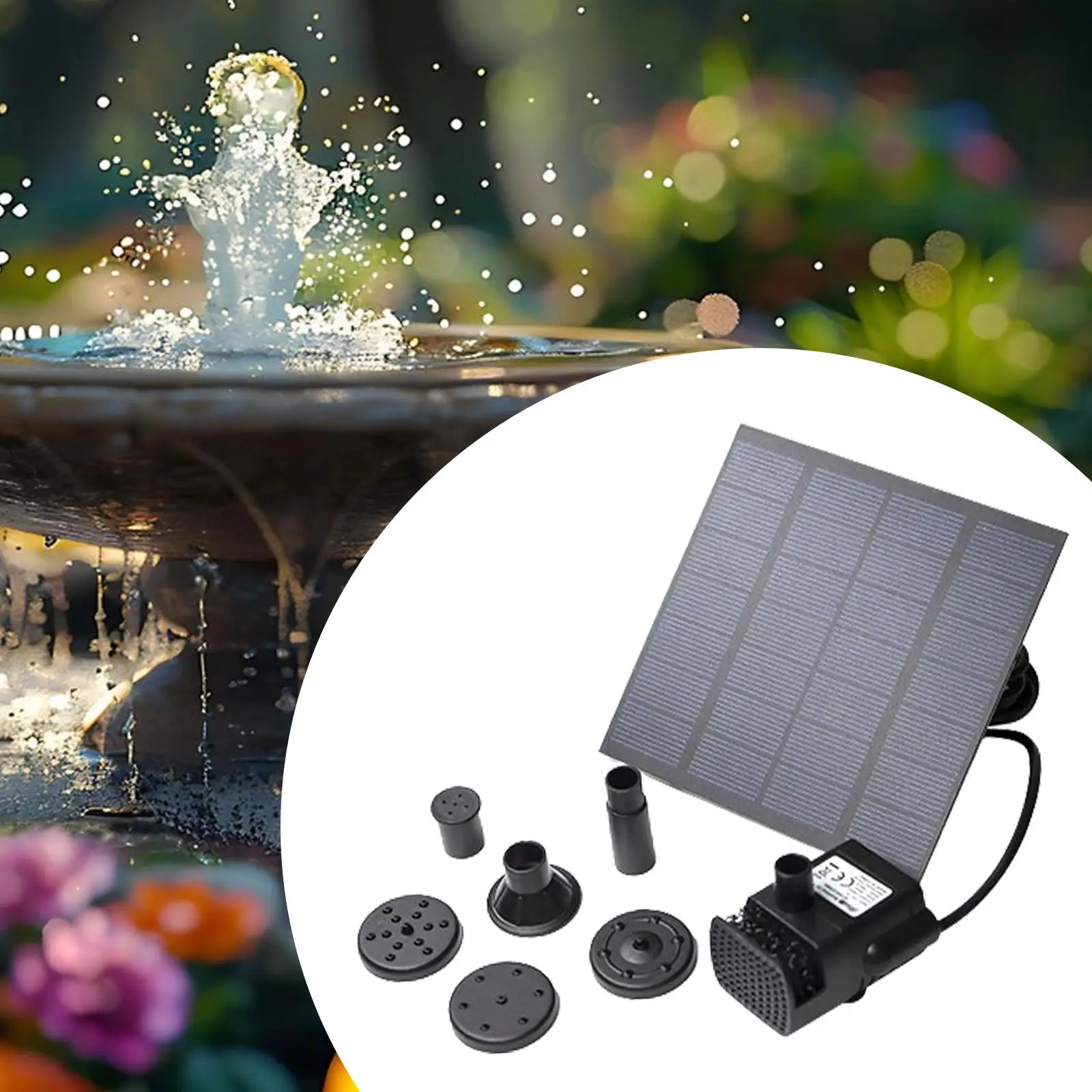 Solar Powered Mini Water Pump for Ponds and Garden Fountains with Protective Cover Easy Setup for Outdoor Use