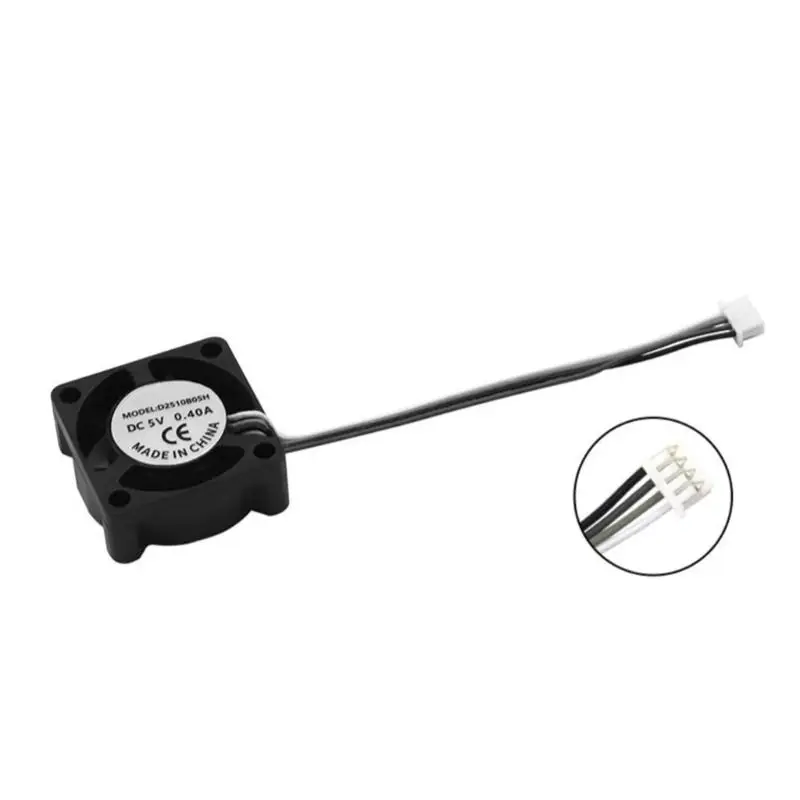 

R53C Cooling Fan for 3D Printer Hotend Having Double Ball Bearings and PWM Control to Optimize Cooling Performances 2510 Size