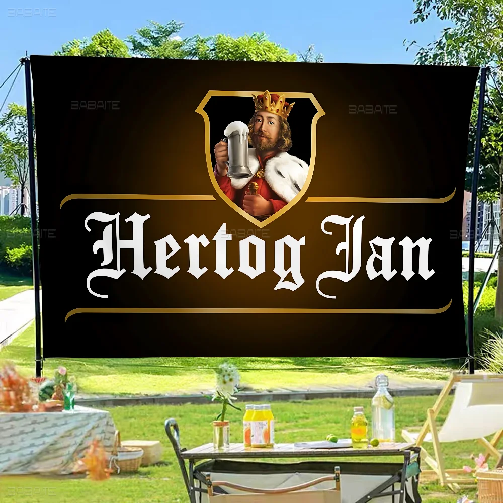 H-Hertog J-Jan Cartoon Flag Wall Hanging Banner Decoration Household Home Decor