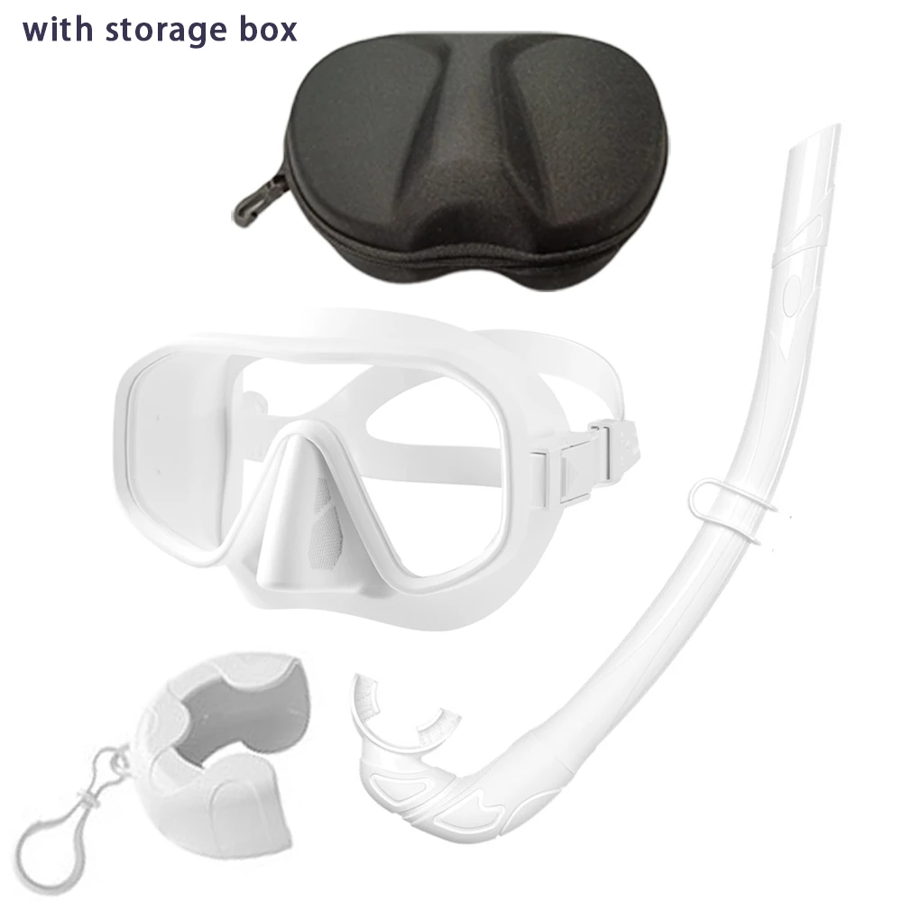 Professionelle Unterwasser-Tauchmaske, HD-Hartglas, für Erwachsene, verstellbar, zum Tauchen, Schnorcheln, Schwimmen, Tauchbrille + Aufbewahrungsbox – Detail 39