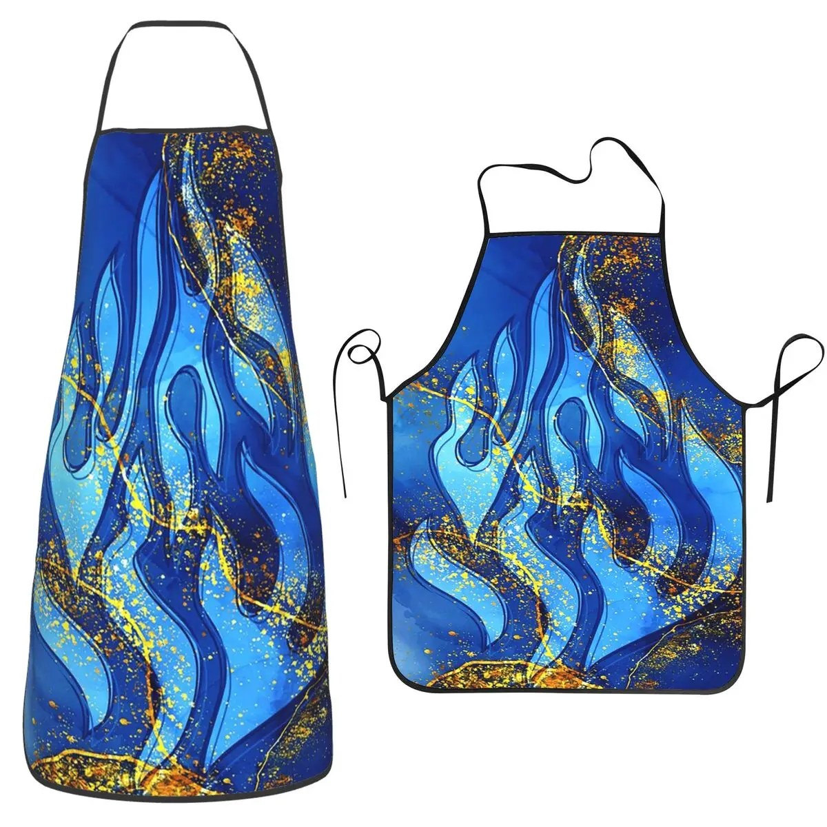 My Fire Rebbe Nachman Hebrew Apron Chef Cooking Tablier Waterproof Bib Kitchen Cleaning Pinafore for Women Men Gardening