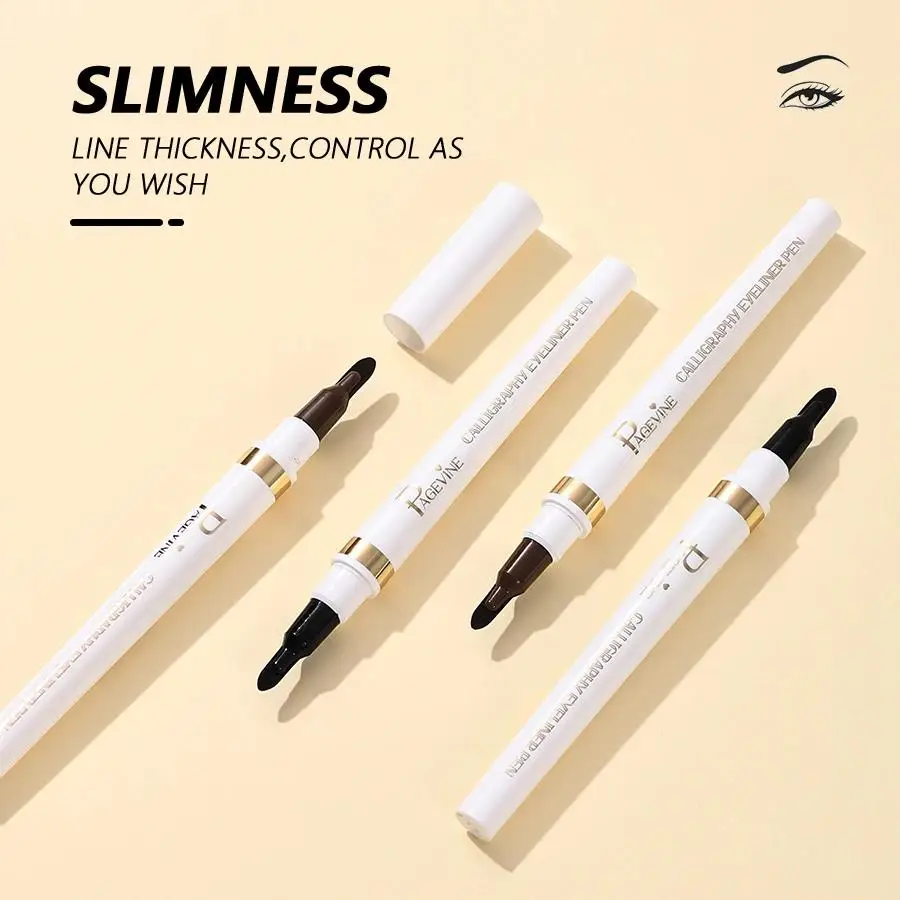 Langdurig waterdicht vloeibaar eyelinerpotlood Hooggepigmenteerd, veegvast, sneldrogend, eenvoudig aan te brengen kalligrafie-make-up