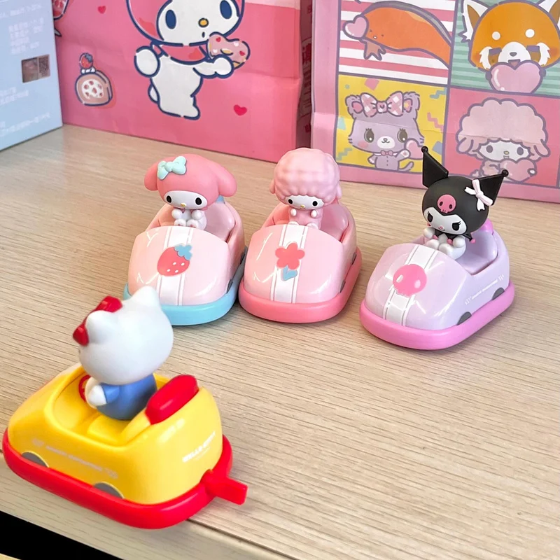 ของแท้ Kuromi Cinnamoroll กล่องตาบอดกันชนรถยนต์ Series Kawaii อะนิเมะอุปกรณ์ต่อพ่วง Pochacco Melody อินเทรนด์ตลกของเล่นเด็กสาวของขวัญ