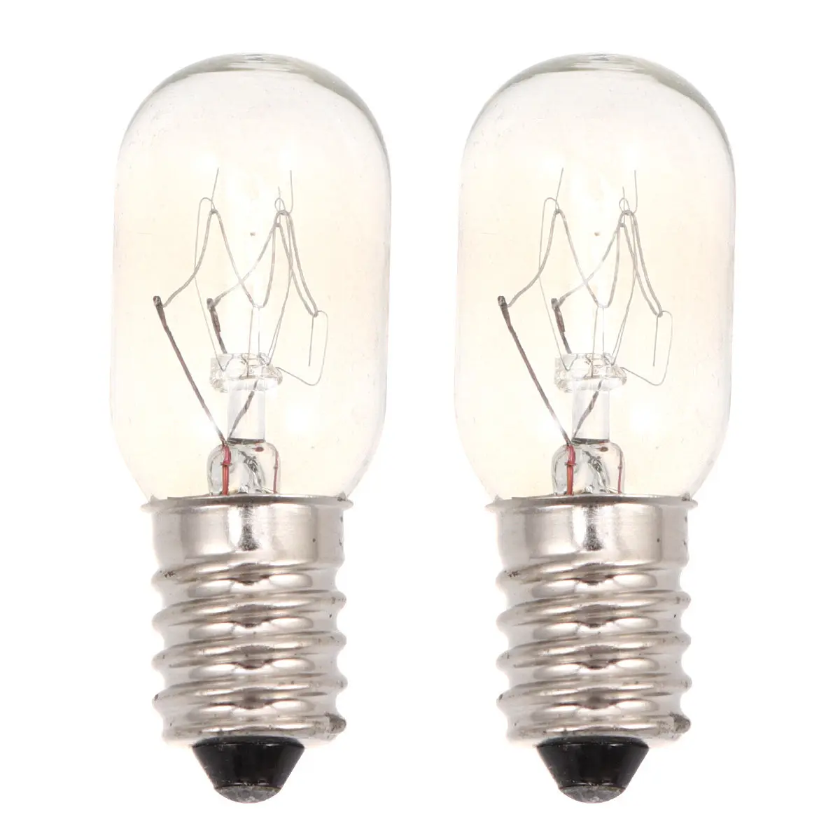 

2Pcs Retro Tungsten Filament E14 Oven Light Bulb 220-230V Refrigerator Fridge Appliance Replacement Long Lifespan Incandescent