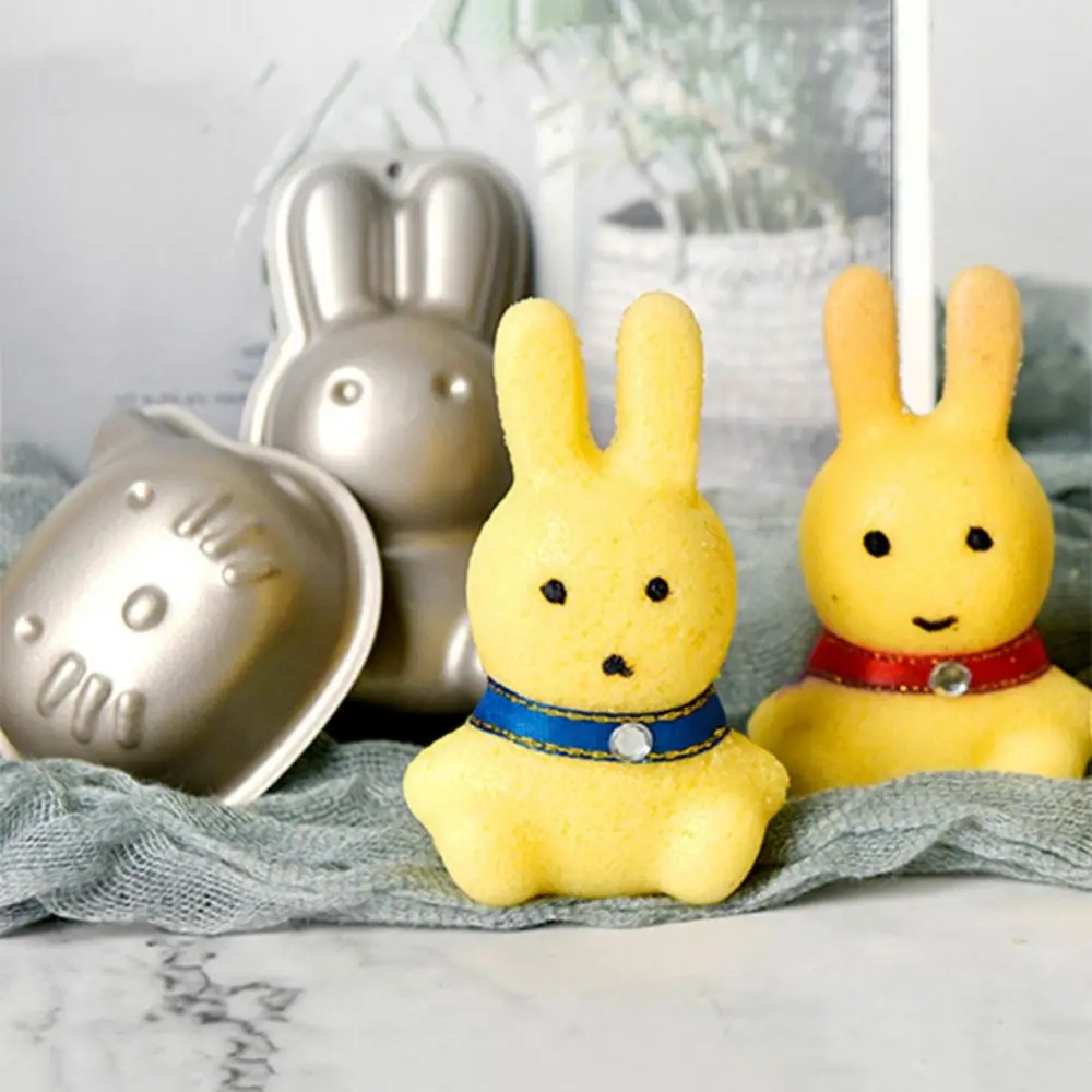 Cartoon Mini Cake Baking Pans Rabbit/Tiger Carbon Steel Bear Baking Mold Non-stick Household Madeleine Toast Cake Pans Cake Shop