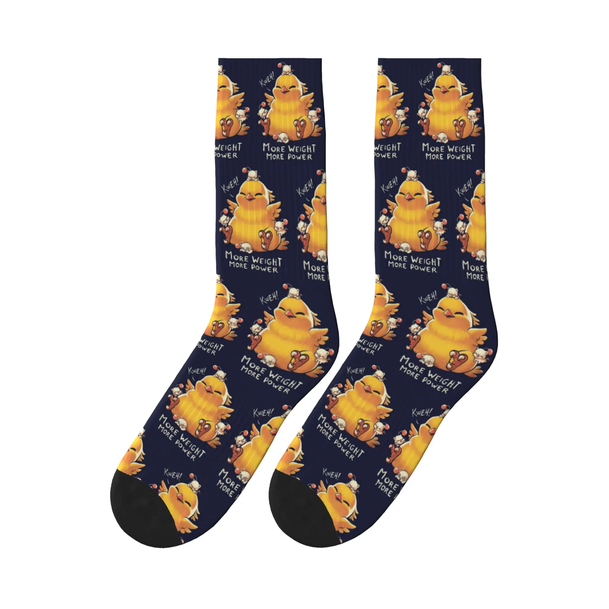 

Забавные носки Fat Chocobo - спортивные носки Big Power, высококачественные носки на все сезоны, длинные носки для мужчин и женщин, подарок на день рождения
