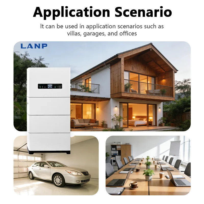 All-in-One Off Grid & Grid Tied Solar Energy Storage System 15kWh 102.4V Stacked Lithium Battery Hybrid Inverter for Home Use