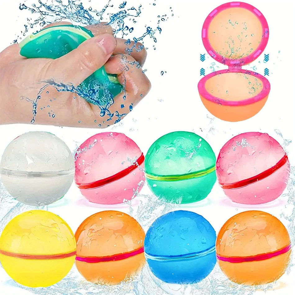Globos de agua magnéticos reutilizables, bolas de agua con cierre automático, bombas, balones de agua para piscina y playa, juguetes de verano para niños