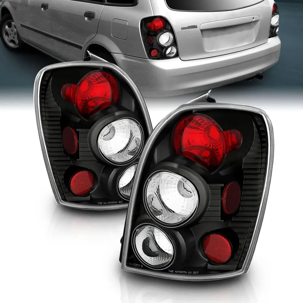 5 Door Taillights Black for Mazda Protege - Passenger and Driver Side