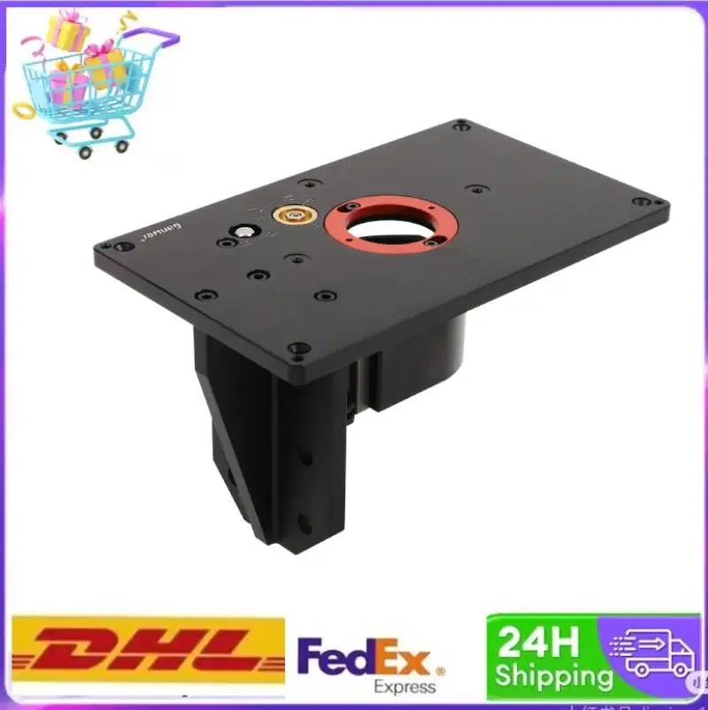 

MG0-000-0059 Model Router Lift Woodworking Kit Hand/Electric Drill Dual Drive Clear Scale Stable Clamping Easy Installation