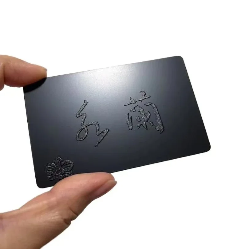 

Печать членских карт Визитная карточка/металлическая карта NFC/металлическая посещающая карта на заказ серебряная