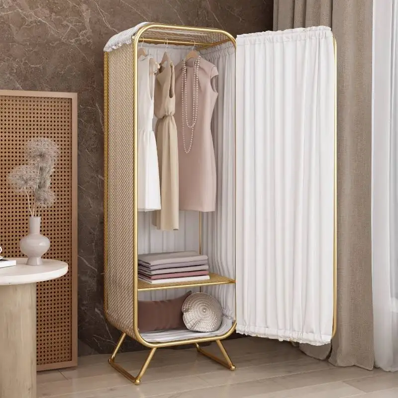 

White Luxury Storage Wardrobes Metal Design Clothes Bedroom Wardrobes Storage Room Organizer Roupeiros De Quarto Furniture Home